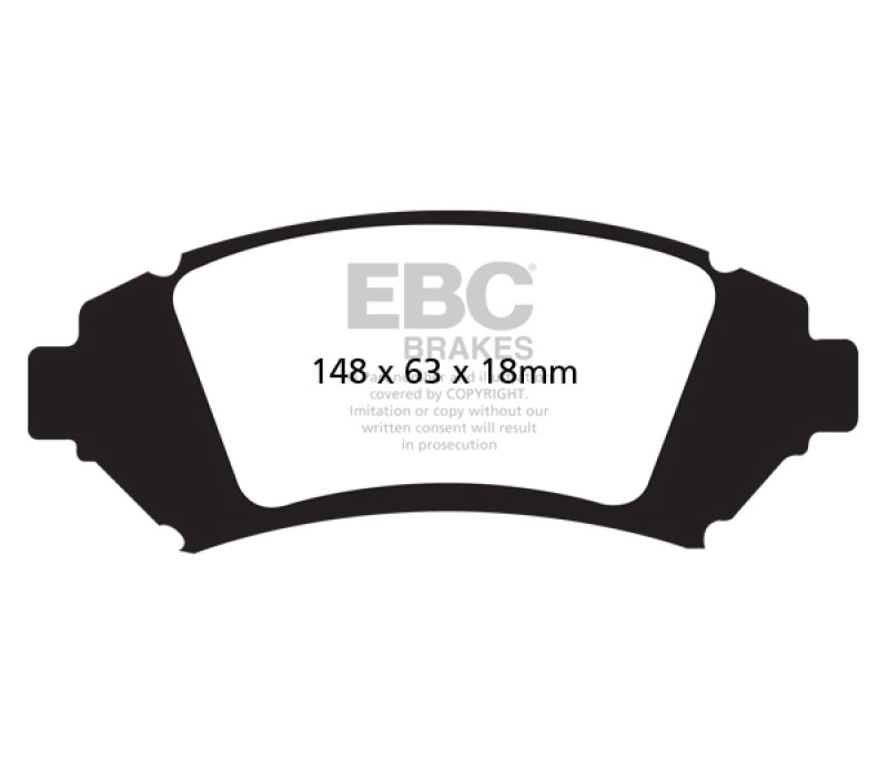 EBC dp31728c | 05 Buick Le Sabre (FWD) 3.8 (16in Wheels) Redstuff Front Brake Pads