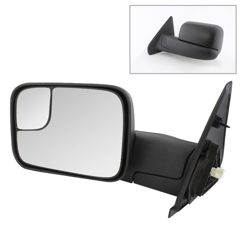 SPYDER 9925115 | xTune Dodge Ram Manual Extendable - POWER Heated Adjust Mirror - LEFT; 2002-2009