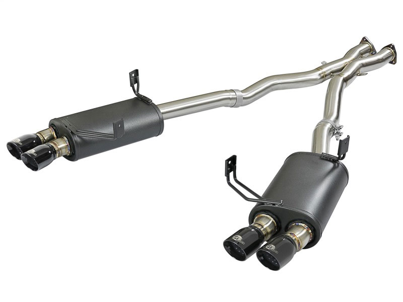 aFe 49-36339-B | MACH Force-Xp 2-1/2in 304 SS Cat-Back Exhaust w/ Black Tips 05-08 BMW Z4 M Coupe (E86) L6 3.2L; 2005-2008