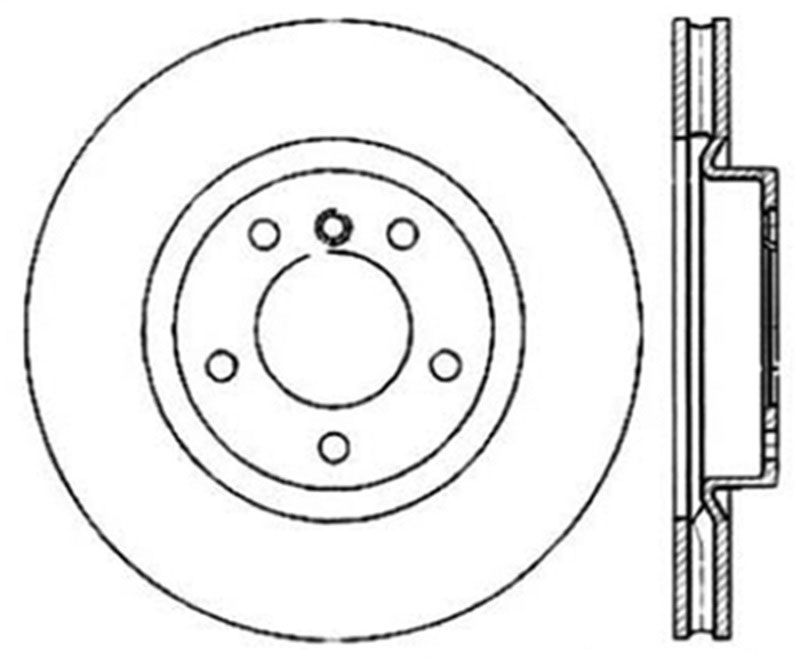 Stoptech 127.34038L | StopTech BMW M3 Sport Drilled/Slotted Rotor, Front Left; 1995-1999