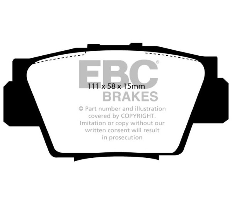 EBC dp5873ndx | 91-96 Acura NSX 3.0L Bluestuff Rear Brake Pads; 1991-1996