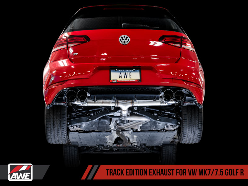 AWE Tuning 3015-43148 | MK7.5 Golf R Track Edition Exhaust w/Diamond Black Tips 102mm; 2018-2022