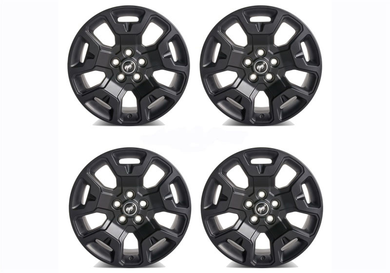 Ford Racing m1007ks17bsb | 2021+ Bronco Sport 17in Low Gloss Black Wheel Kit; 2021-2024