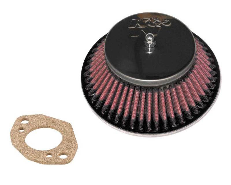 K&N Engineering 569320 | K&N Custom Racing Assembly - Round Tapered - Red 1.375in Neck Flange - 2.25in Over Height