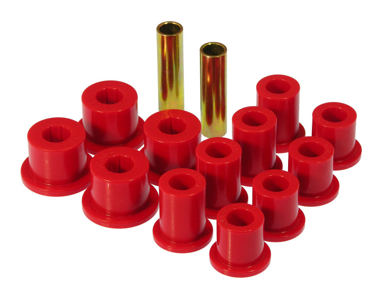 Prothane 18-1005 | 89-95 Toyota Truck 2wd Rear Spring & Shackle Bushings - Red; 1989-1995