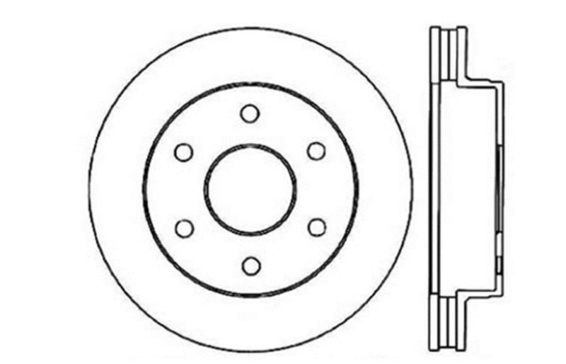 Stoptech 127.66009L | StopTech Chevrolet Blazer Sport Drilled/Slotted Rotor, Front Left; 1992-1994