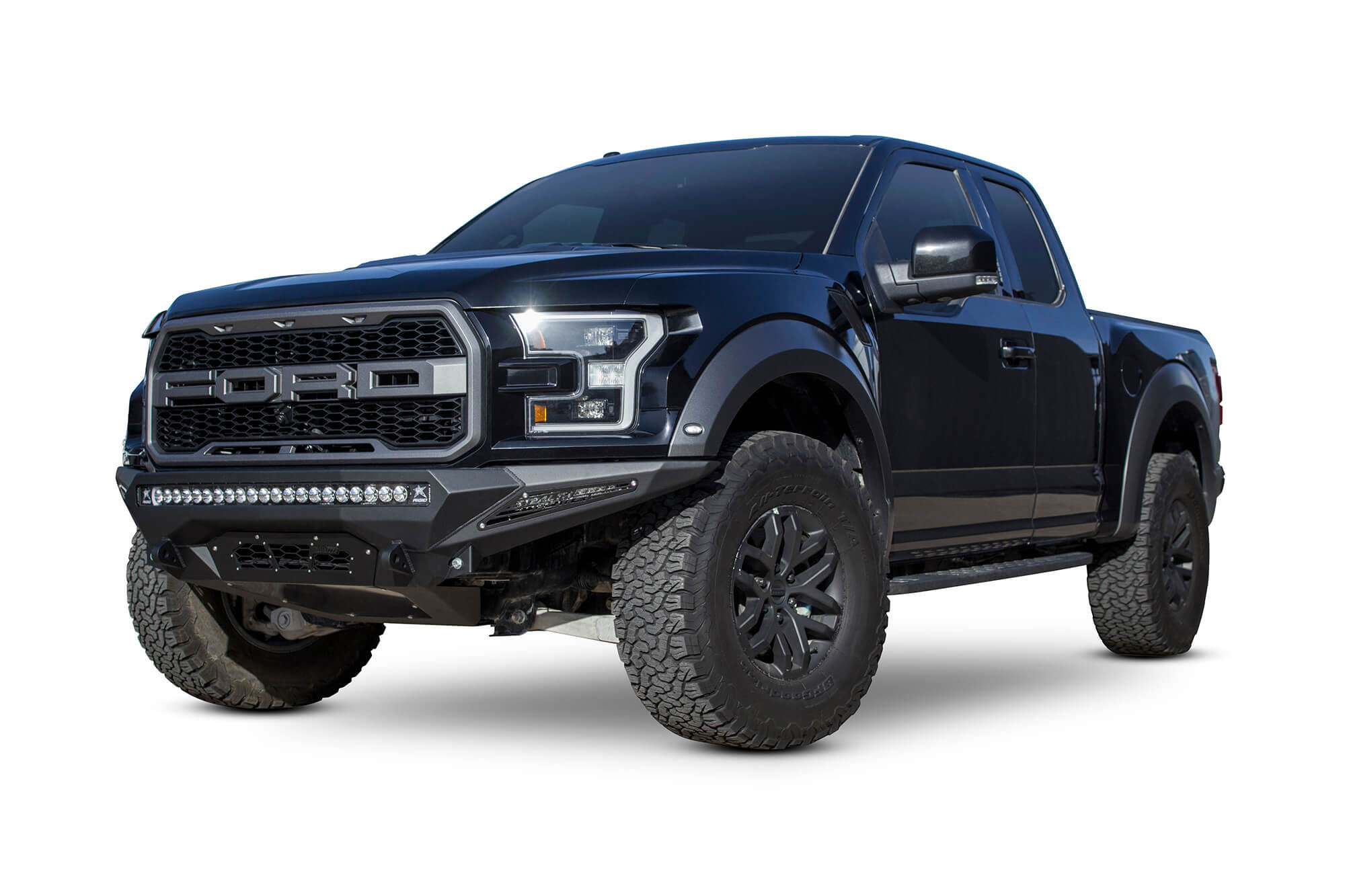 Addictive Desert Designs F111182860103 | Ford F-150 Raptor Stealth Fighter Front Bumper; 2017-2018