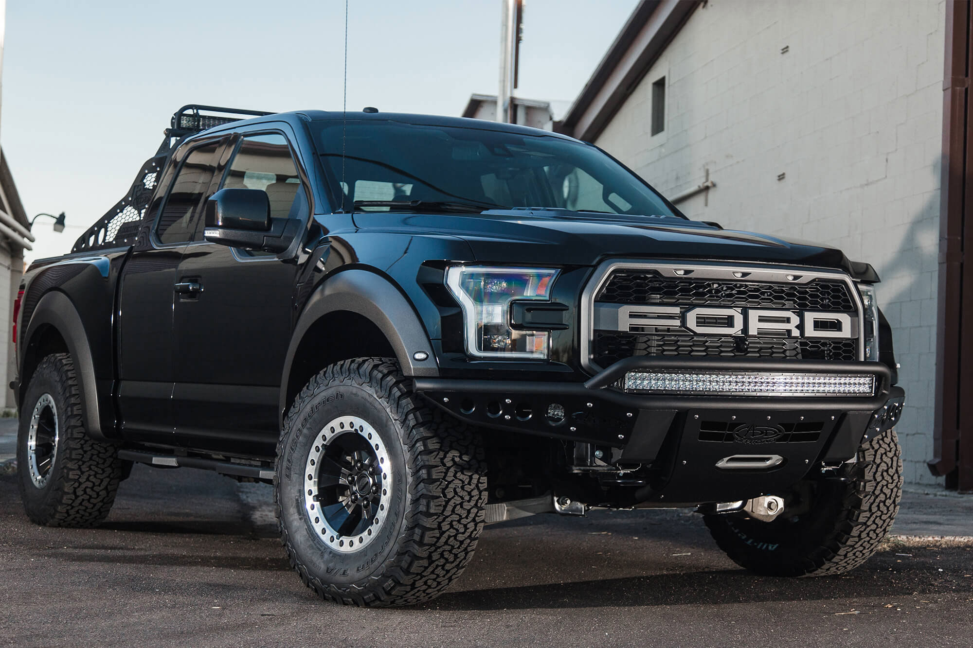 Addictive Desert Designs F113782880103 | 17-18 Ford F-150 Raptor Stealth R Front Bumper w/ Winch Mount; 2017-2018