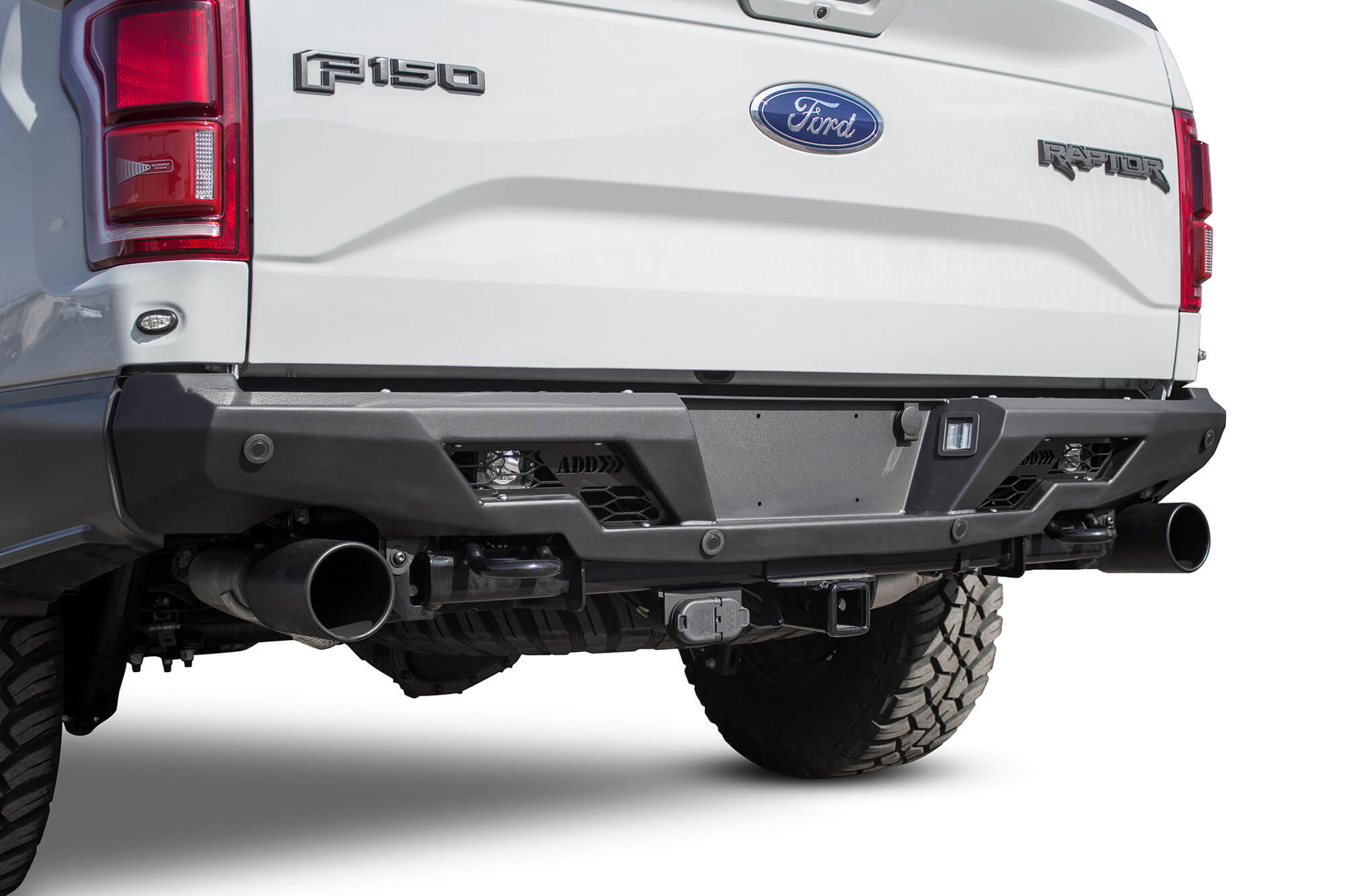 Addictive Desert Designs R111231280103 | Ford F-150 Raptor Stealth Fighter Rear Bumper; 2017-2018