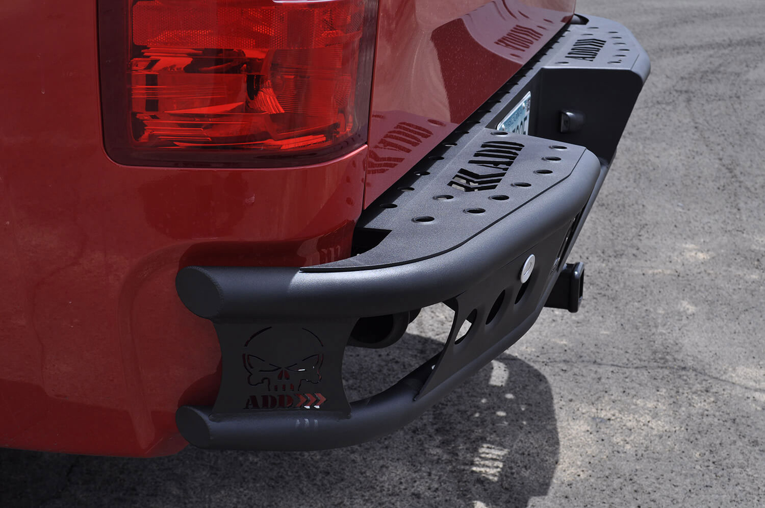 Addictive Desert Designs R3022912801NA | Chevy Silverado 1500 Dimple R Rear Bumper w/ Backup Sensor Cutout; 2008-2013