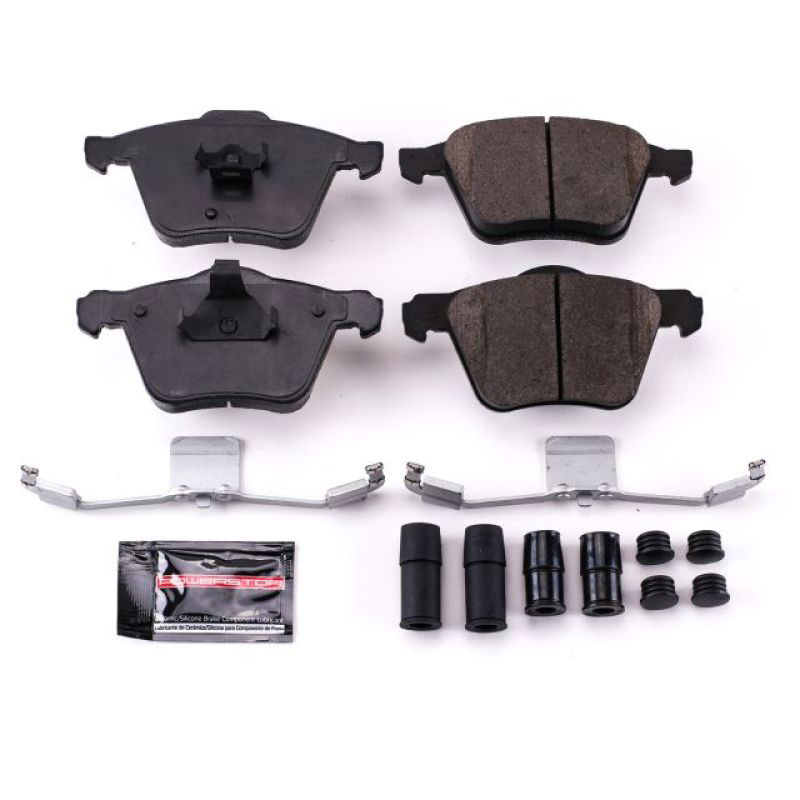 PowerStop z23-1003 | Power Stop 03-08 Volvo XC90 Front Z23 Evolution Sport Brake Pads w/Hardware; 2003-2008