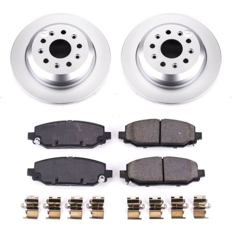 PowerStop crk7942 | Power Stop 18-19 Jeep Wrangler Rear Z17 Evolution Geomet Coated Brake Kit; 2018-2024