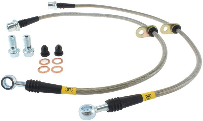 Stoptech 95044005 | StopTech 00-05 Celica GT & GT-S/05-08 Scion tC Front Stainless Steel Brake Lines; 2000-2005