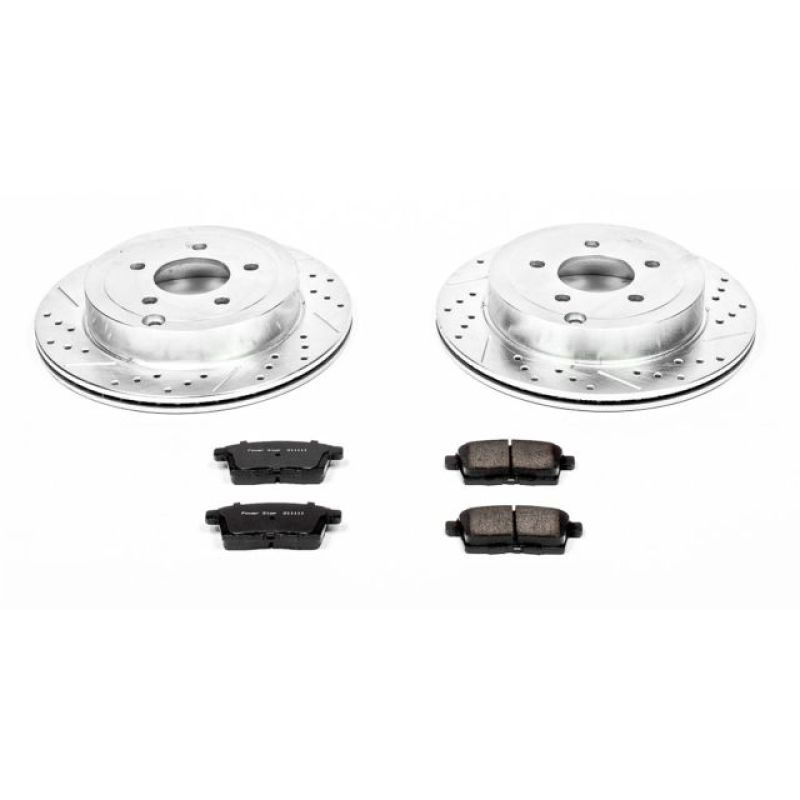 PowerStop k3060 | Power Stop 07-10 Ford Edge Rear Z23 Evolution Sport Brake Kit; 2007-2010