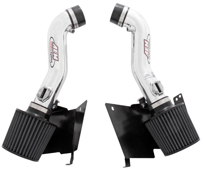 AEM Induction 21-677P | AEM Cold Air Intake System NISSAN 350Z DUAL INLET WITH H / S - Polished; 2007-2008