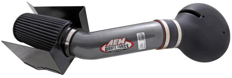 AEM Induction 21-8001DC | AEM Brute Force Intake System Yukon Tahoe Suburban Blazer Jimmy C/K 1500,2500,3500 5.0 5.7 - Silver Gray; 1988-1995