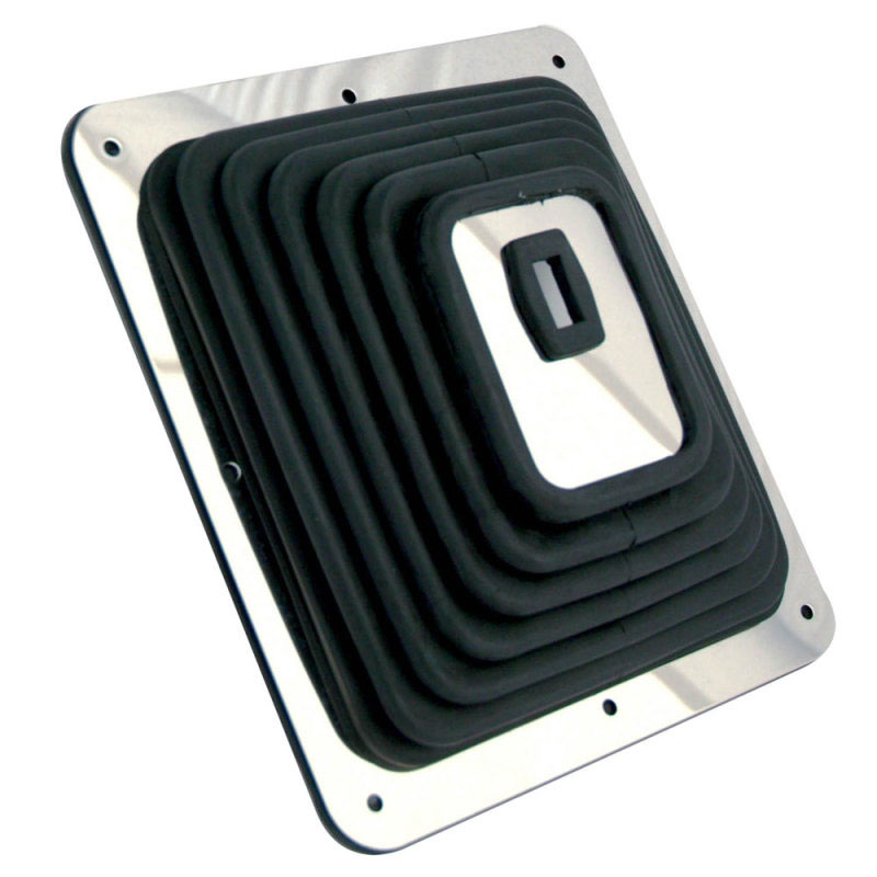 Spectre 6284 | Shift Boot (Large) - Black Rubber w/Chrome Plated Steel Installation Ring