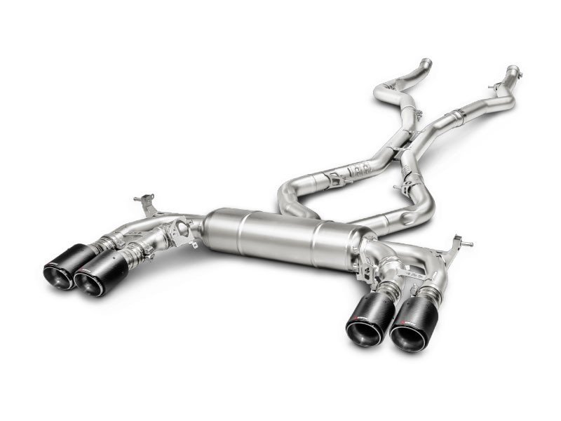 Akrapovic S-BM/T/1 | BMW X5M (F85) Evolution Line Cat Back (Titanium) w/ Carbon Tips; 2015-2017