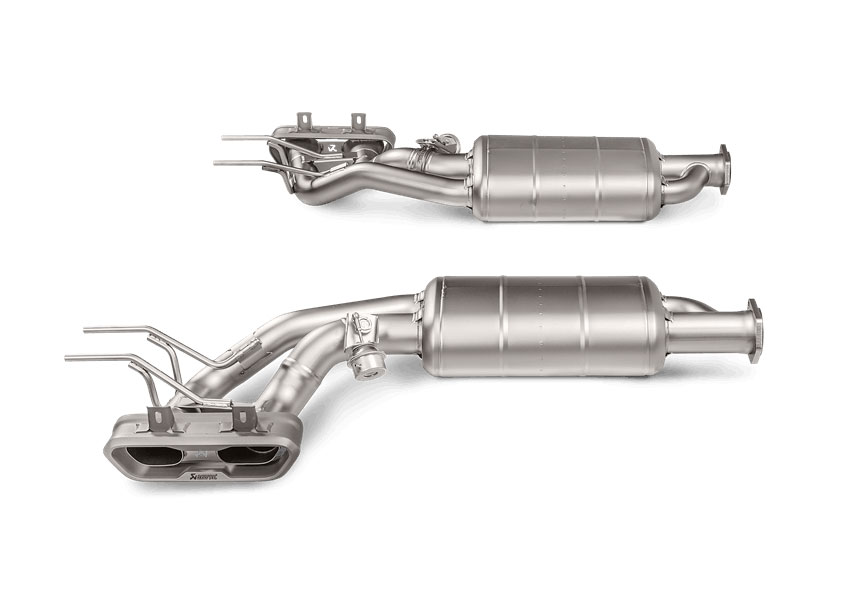 Akrapovic s-me/ti/2h | Mercedes Benz G63 AMG (W463) Evolution Line Cat Back (Titanium) w/ Titanium Tips; 2015-2018