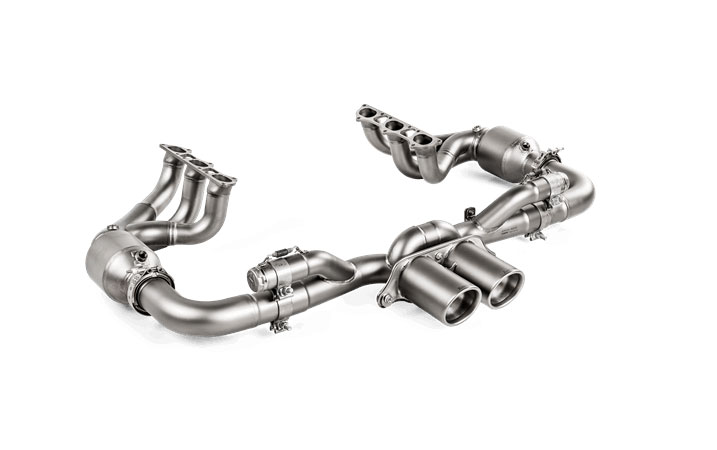 Akrapovic S-PO/TI/8-TP-E-L | Porsche 911 GT3 (991.2) Race Line Headers with Race Line Slip On Exhaust System and Titanium Tips; 2018-2022