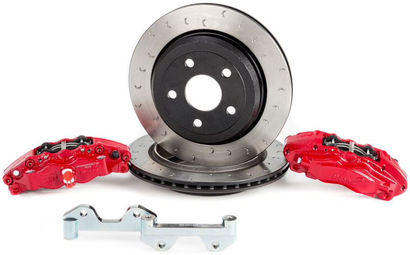 Alcon BKF1551K06 | Jeep Wrangler JL 350x32mm Rotors 6-Piston Red Calipers Front Brake Kit; 2018-2024