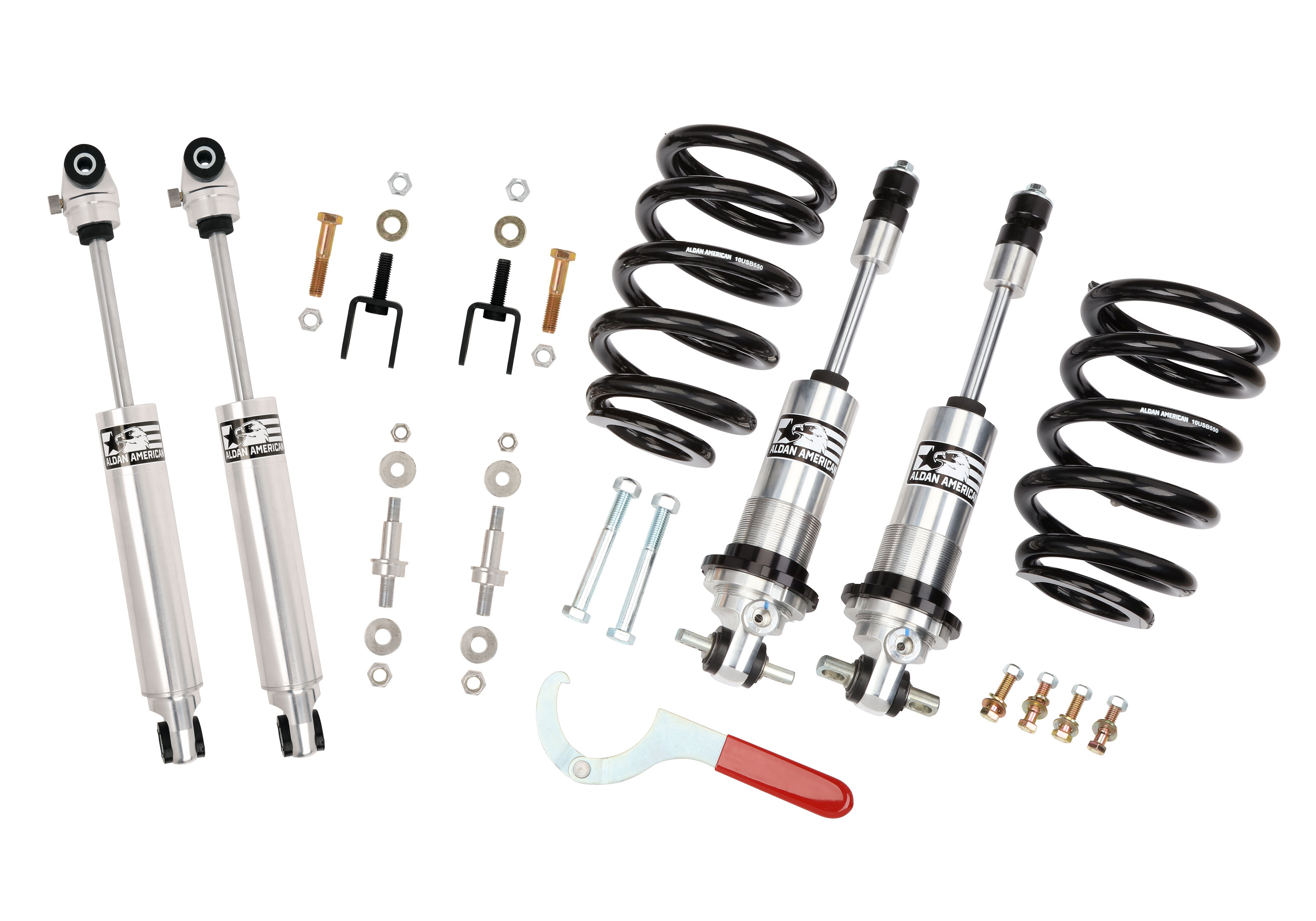 Aldan American 300160 | ALDAN AMERICAN Suspension Package Road Comp 72-79 Ford Coilovers with Shocks SB Kit; 1972-1976