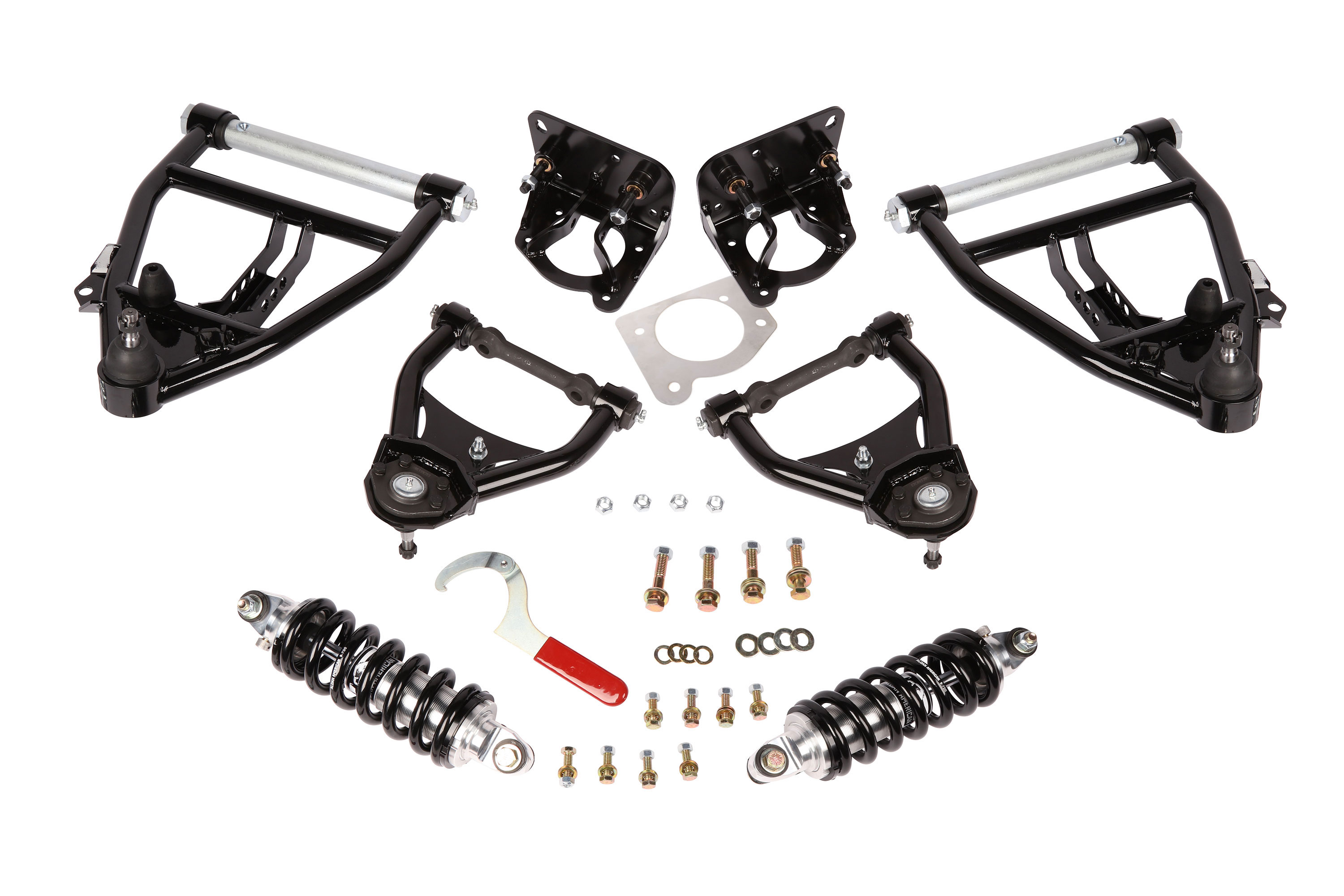 Aldan American 300136 | ALDAN AMERICAN Coil-Over Conversion Kit 63-87 C10 Front Single Adj. SB Incl. Control Arms; 1987-1987