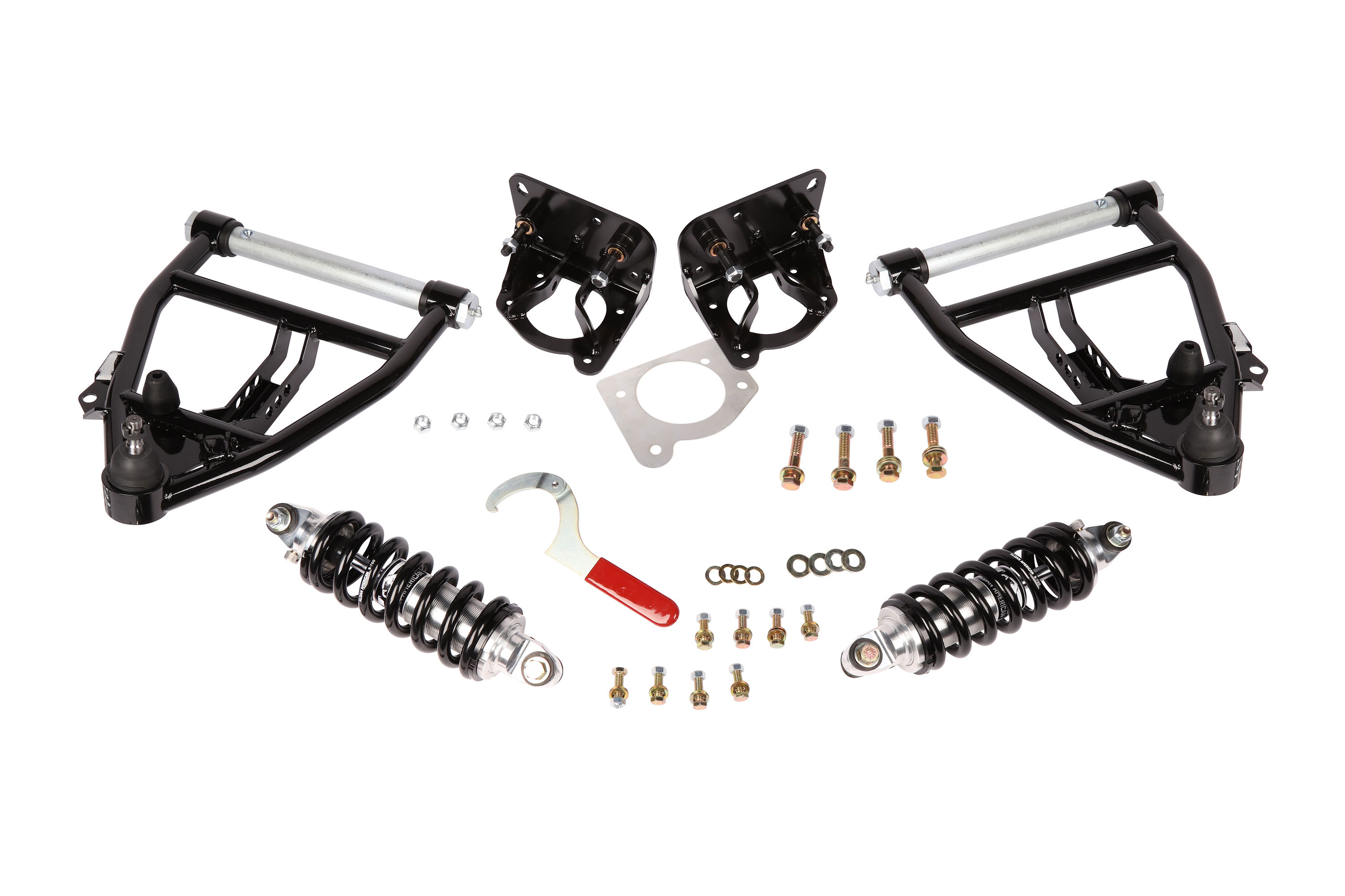 Aldan American 300153 | ALDAN AMERICAN Coil-Over Conversion Kit 71-87 C10 Front Single Adj. BB Lower Arms Only; 1987-1987