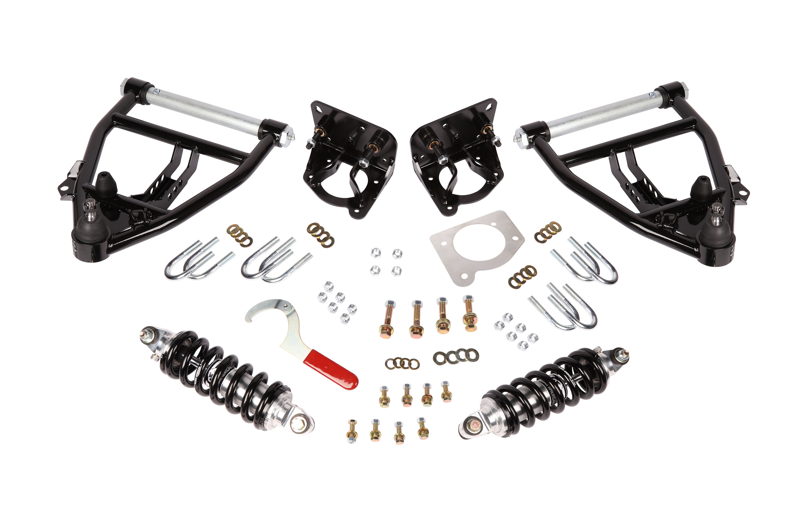 Aldan American 300155 | ALDAN AMERICAN Coil-Over Conversion Kit 71-87 C10 Front Double Adj. BB Lower Arms Only; 1987-1987