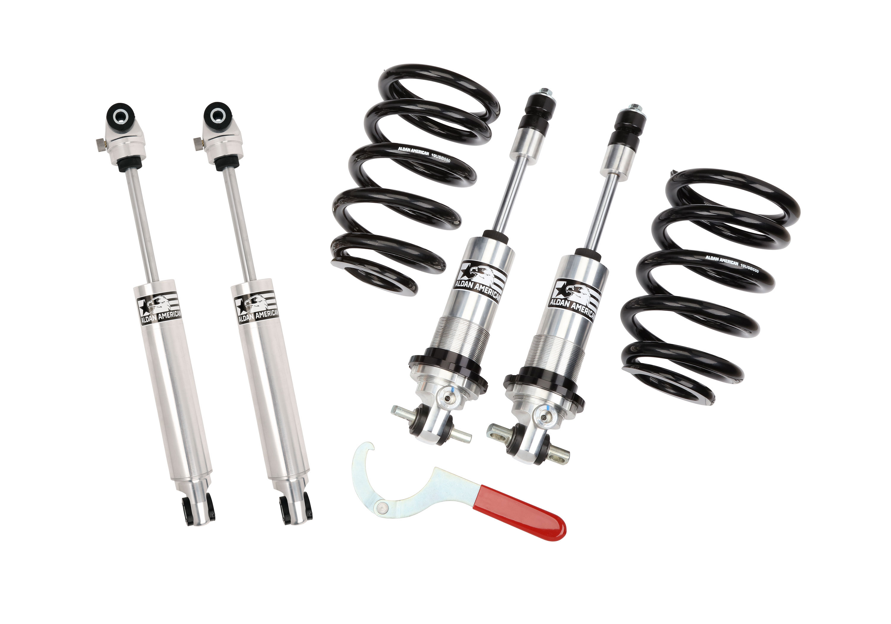 Aldan American 300165 | ALDAN AMERICAN Suspension Package Road Comp GM 58-70 Full Coilovers with Shocks BB Kit; 1958-1965