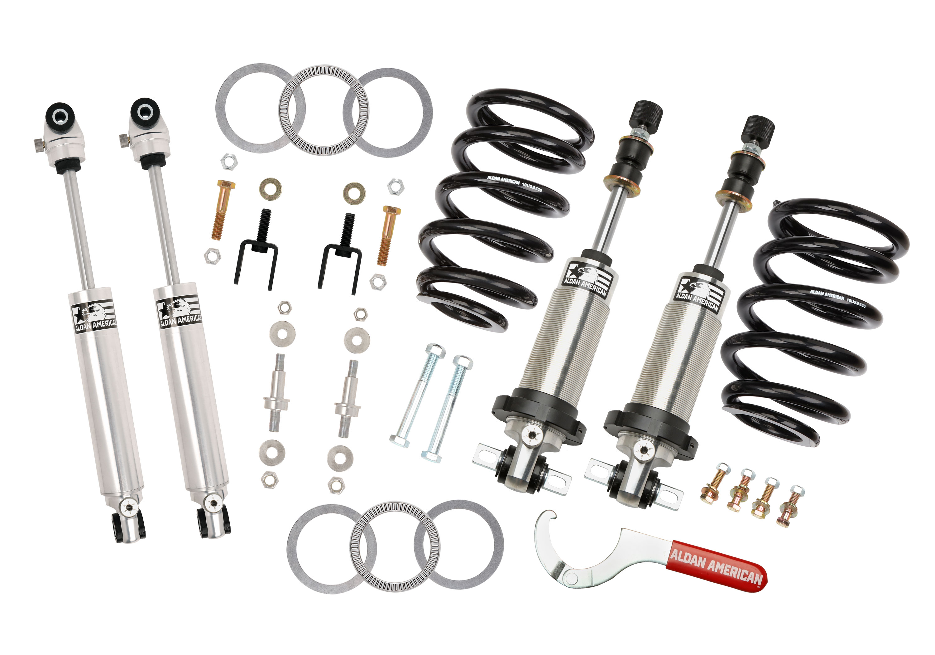 Aldan American 300311 | ALDAN AMERICAN Suspension Package Track Comp 72-79 Ford Double Adjustable SB Kit; 1972-1976