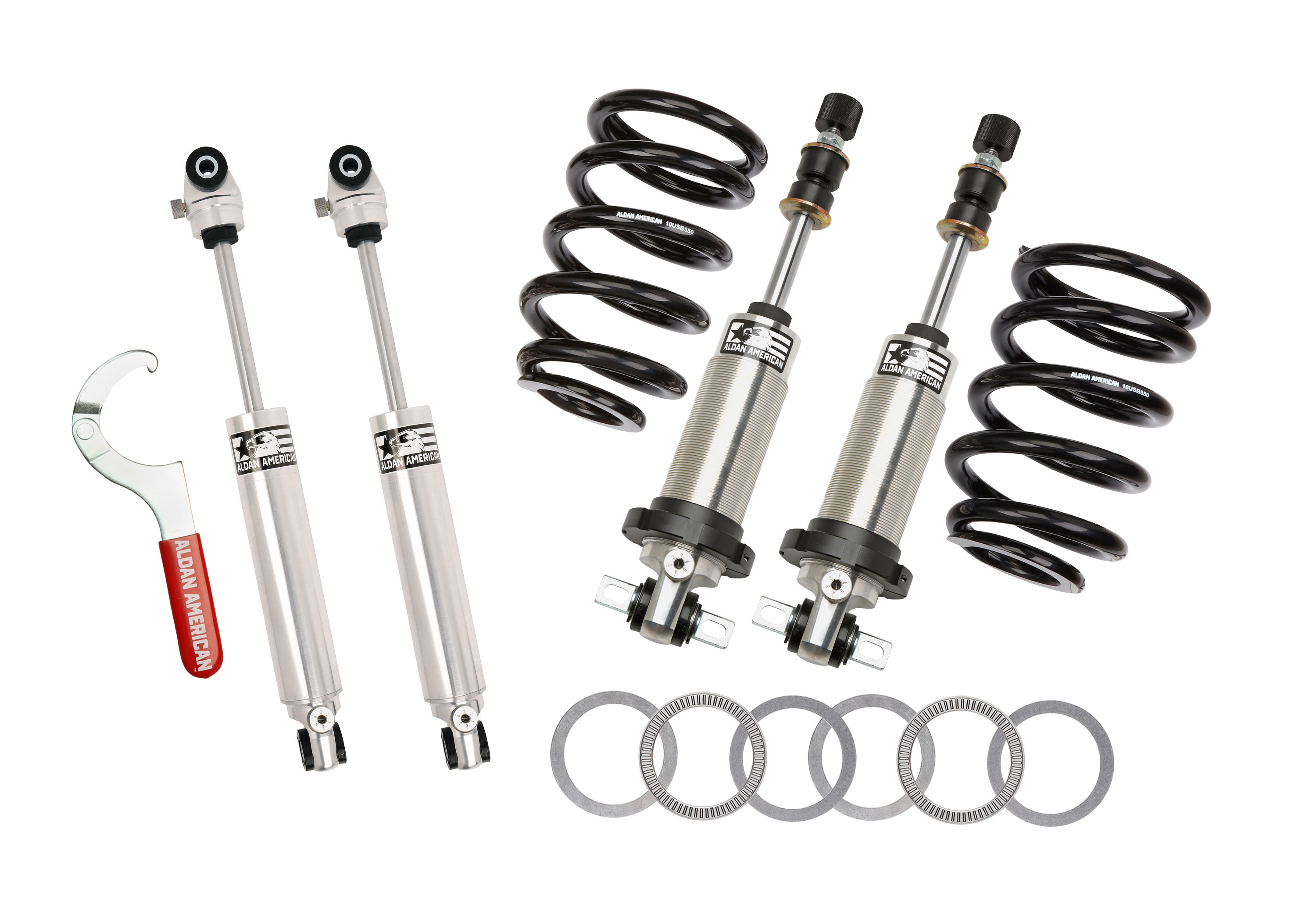 Aldan American 300314 | ALDAN AMERICAN Suspension Package Track Comp GM 58-70 Full Double Adjustable BB Kit; 1958-1970