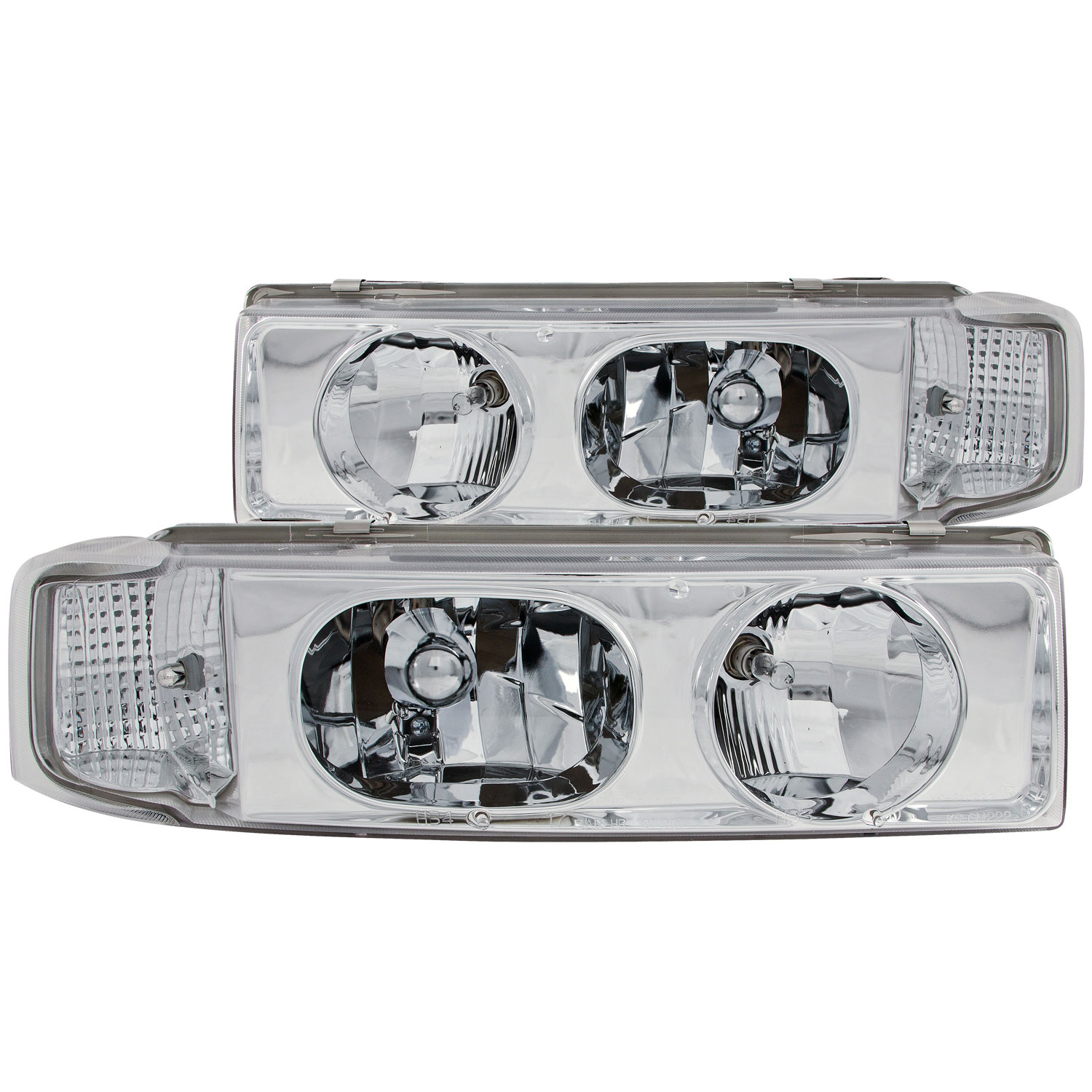 ANZO 111001 | USA Chevrolet Astro Van Crystal Headlights Chrome 1pc; 1995-2005