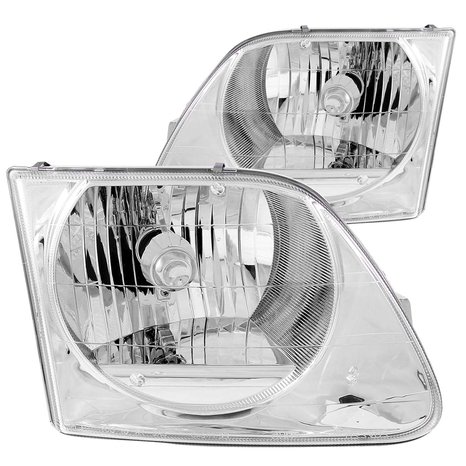 ANZO 111030 | USA Ford Expedition Crystal Headlights Chrome; 1997-2002