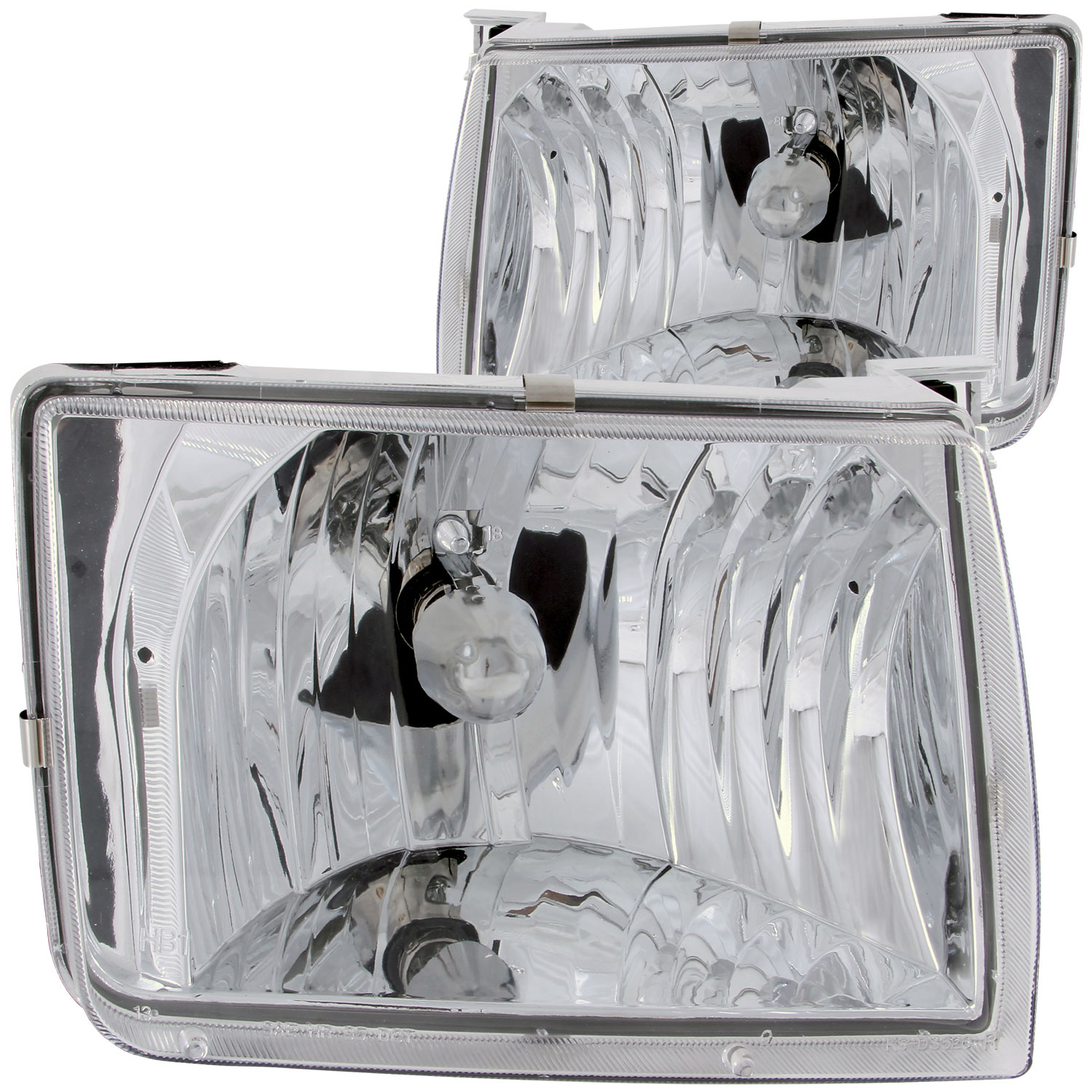 ANZO 111049 | USA Nissan Frontier Crystal Headlights Chrome; 1998-2000