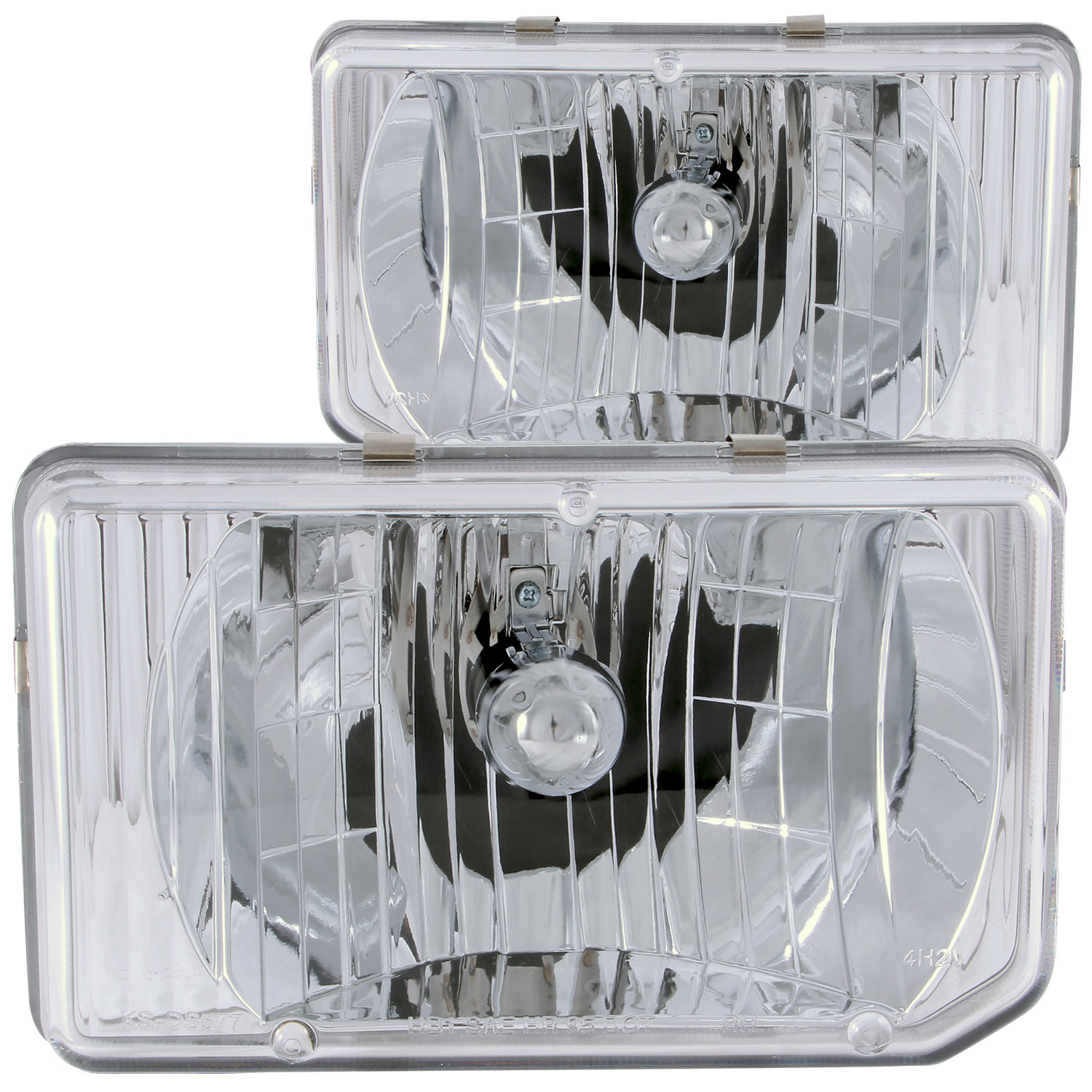 ANZO 111050 | USA Nissan Hardbody Crystal Headlights Chrome; 1988-1989