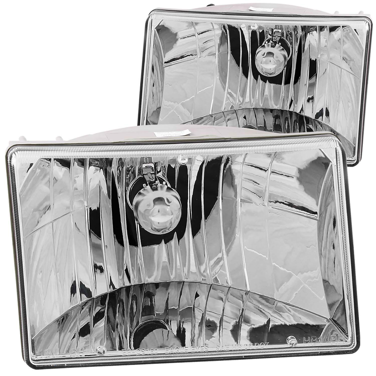 ANZO 111066 | USA Jeep Grand Cherokee Crystal Headlights Chrome; 1993-1998