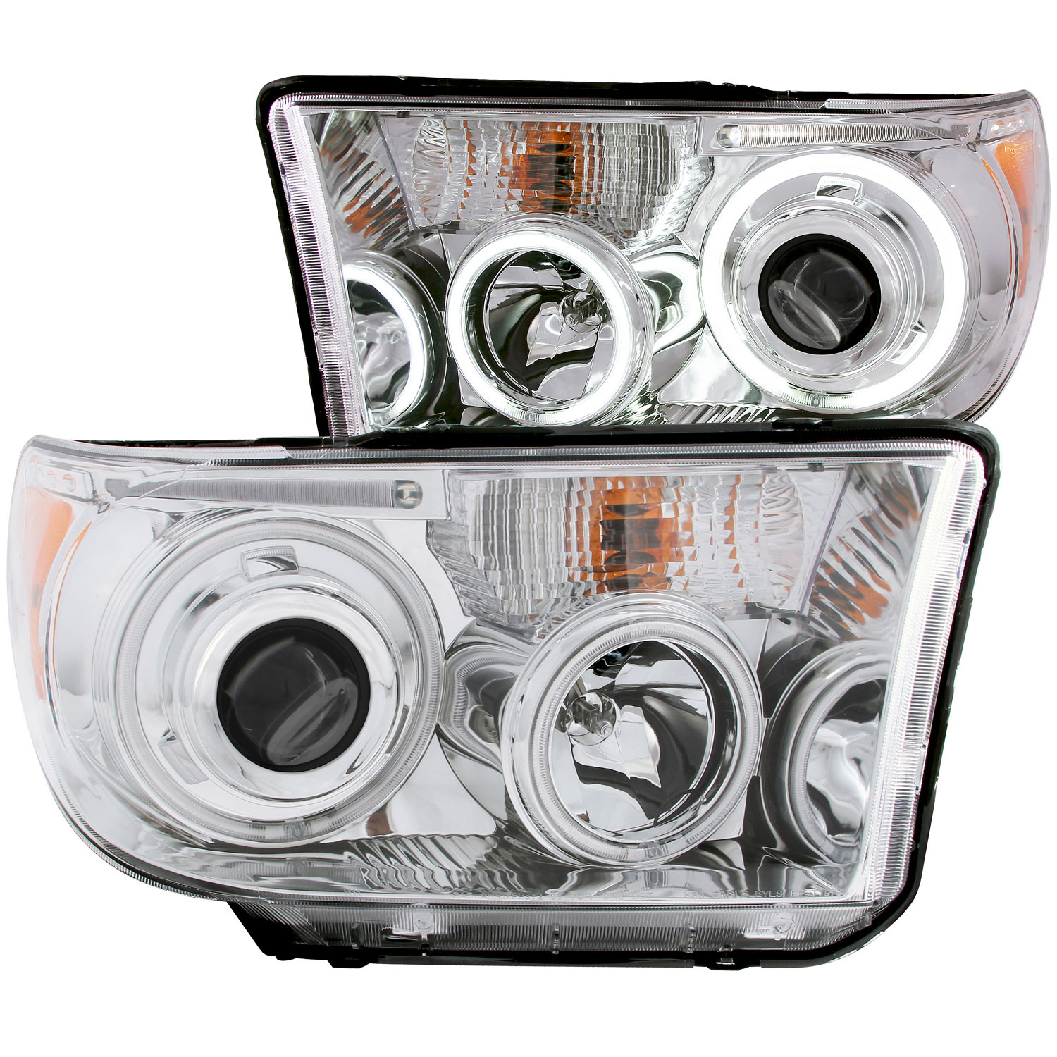 ANZO 111173 | USA Toyota Sequoia Projector Headlights W/ Halo Chrome (Ccfl); 2008-2015