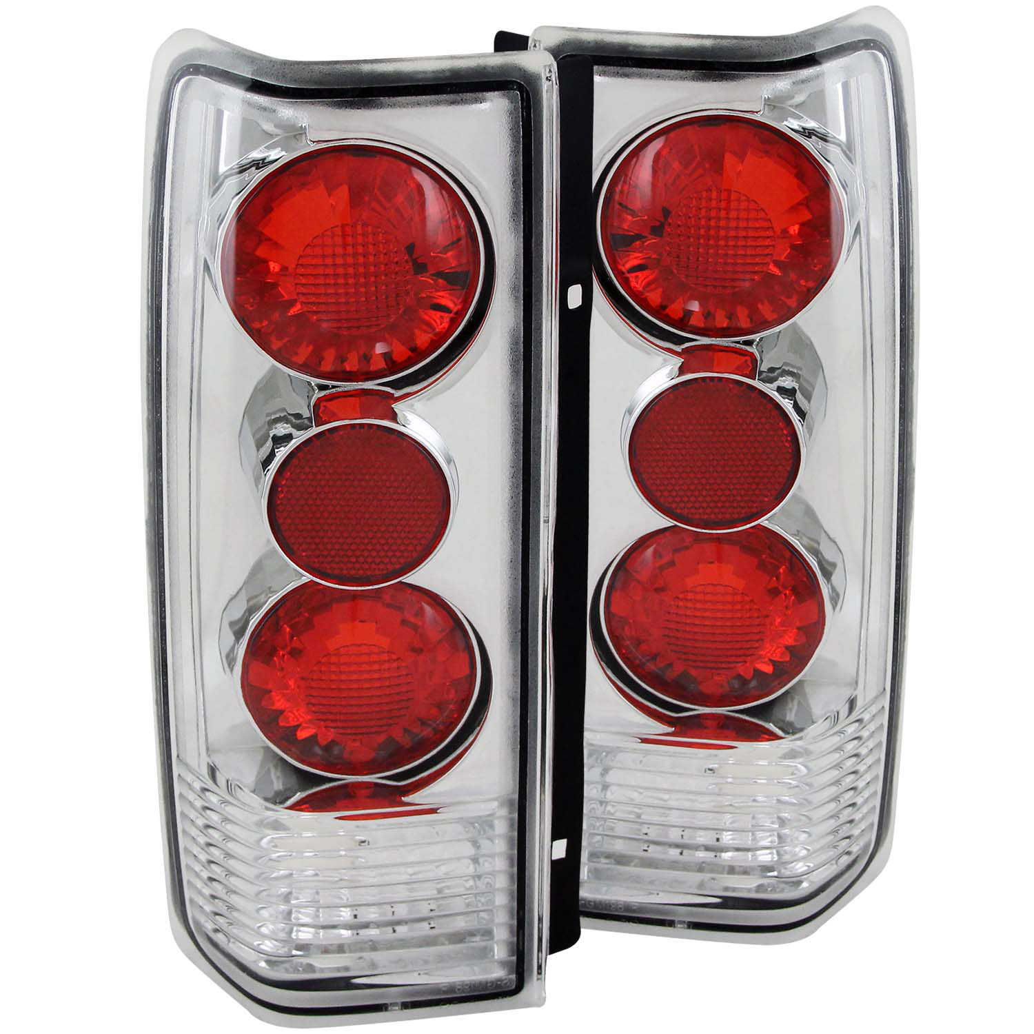 ANZO 211001 | USA Chevrolet Astro Taillights Chrome G2; 1985-2005