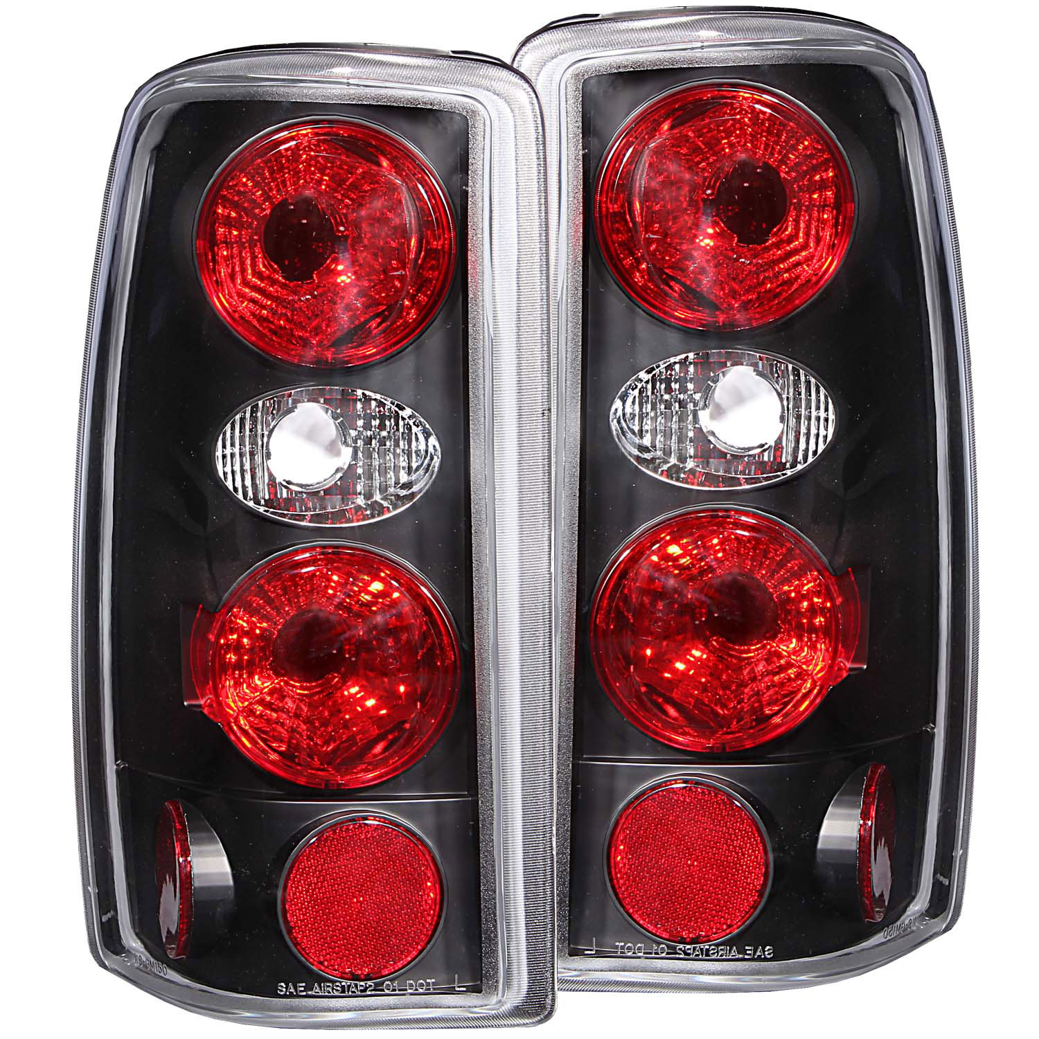 ANZO 211010 | USA Chevrolet Tahoe Taillights Black; 2000-2006