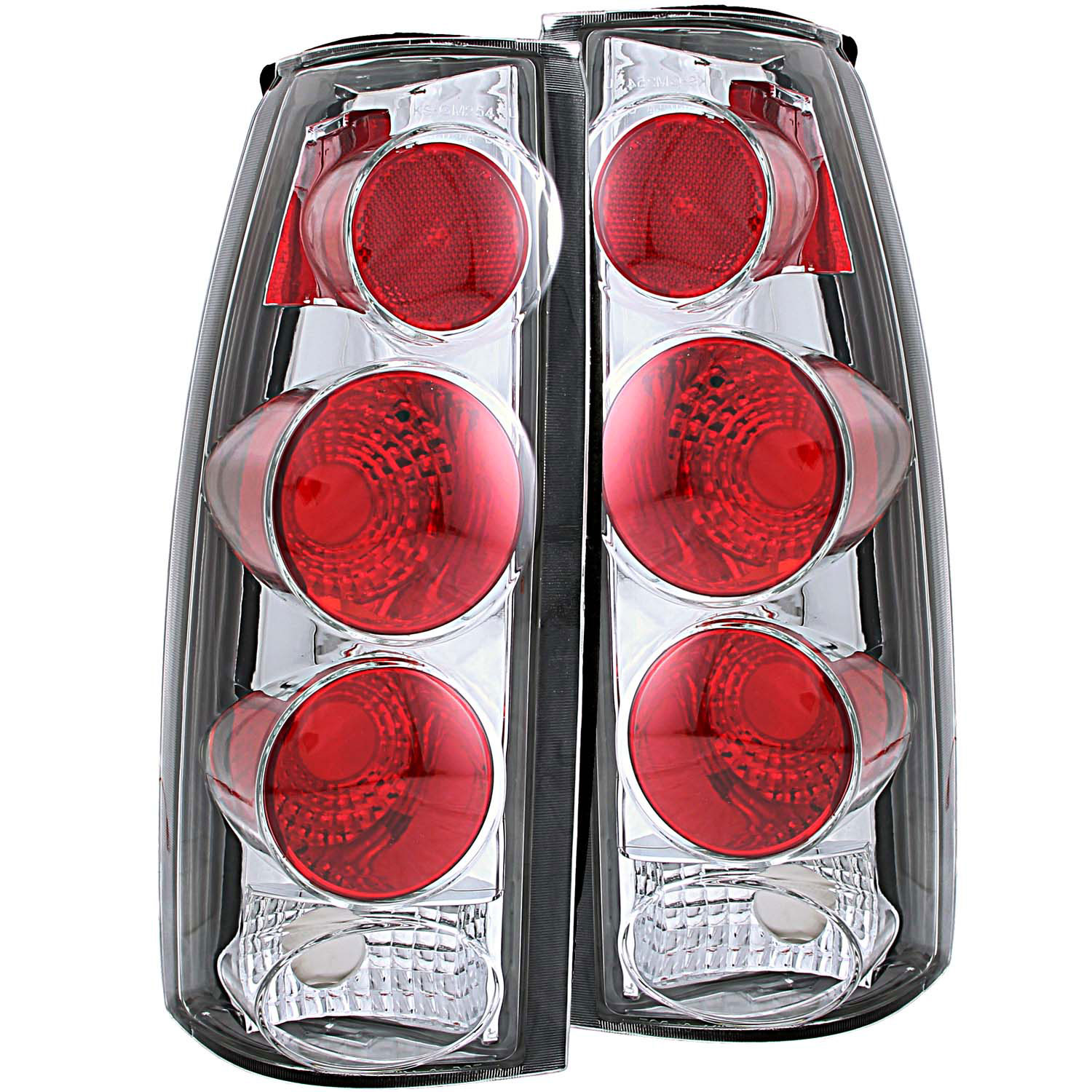 ANZO 211017 | USA Chevrolet C1500 Taillights Chrome 3d Style; 1988-1998