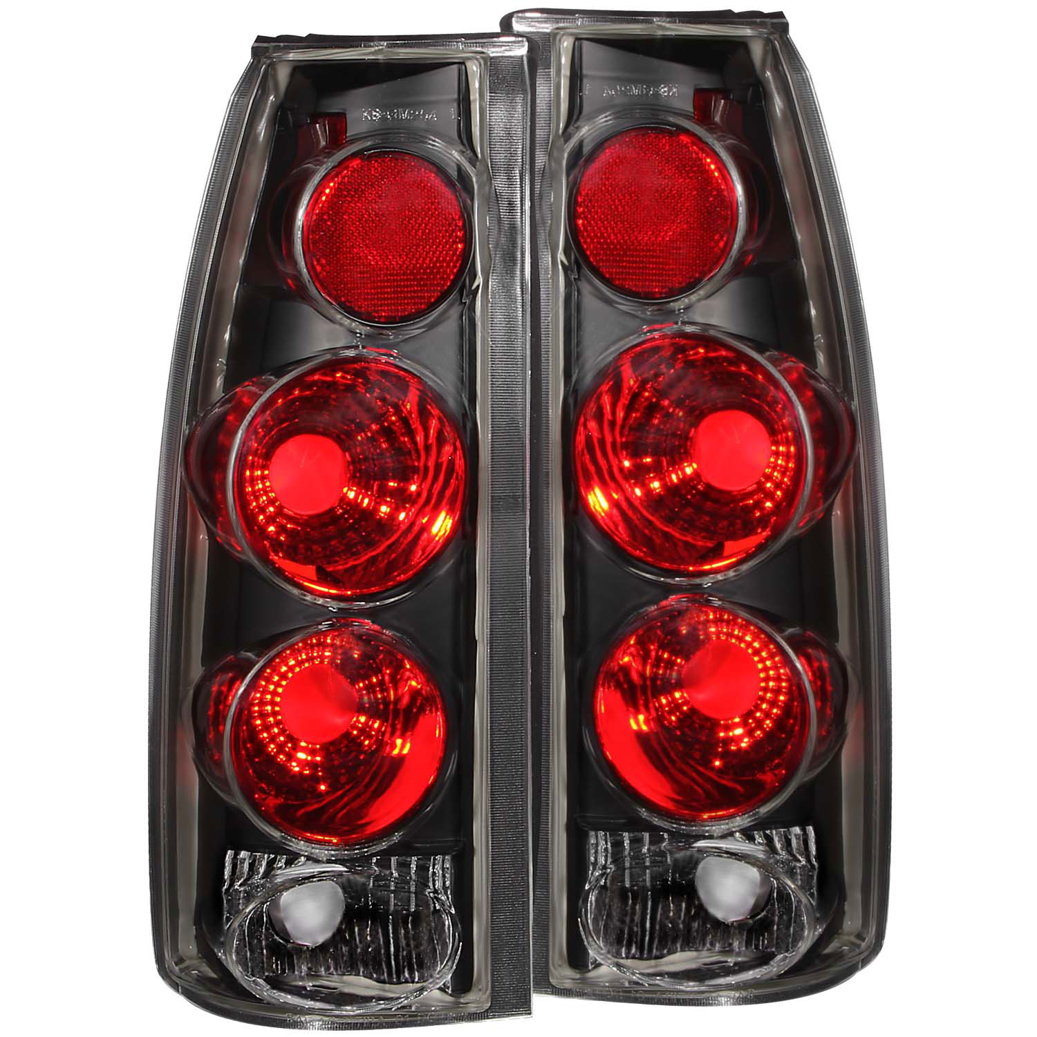 ANZO 211019 | USA Chevrolet C1500 Taillights Black 3d Style; 1988-1998