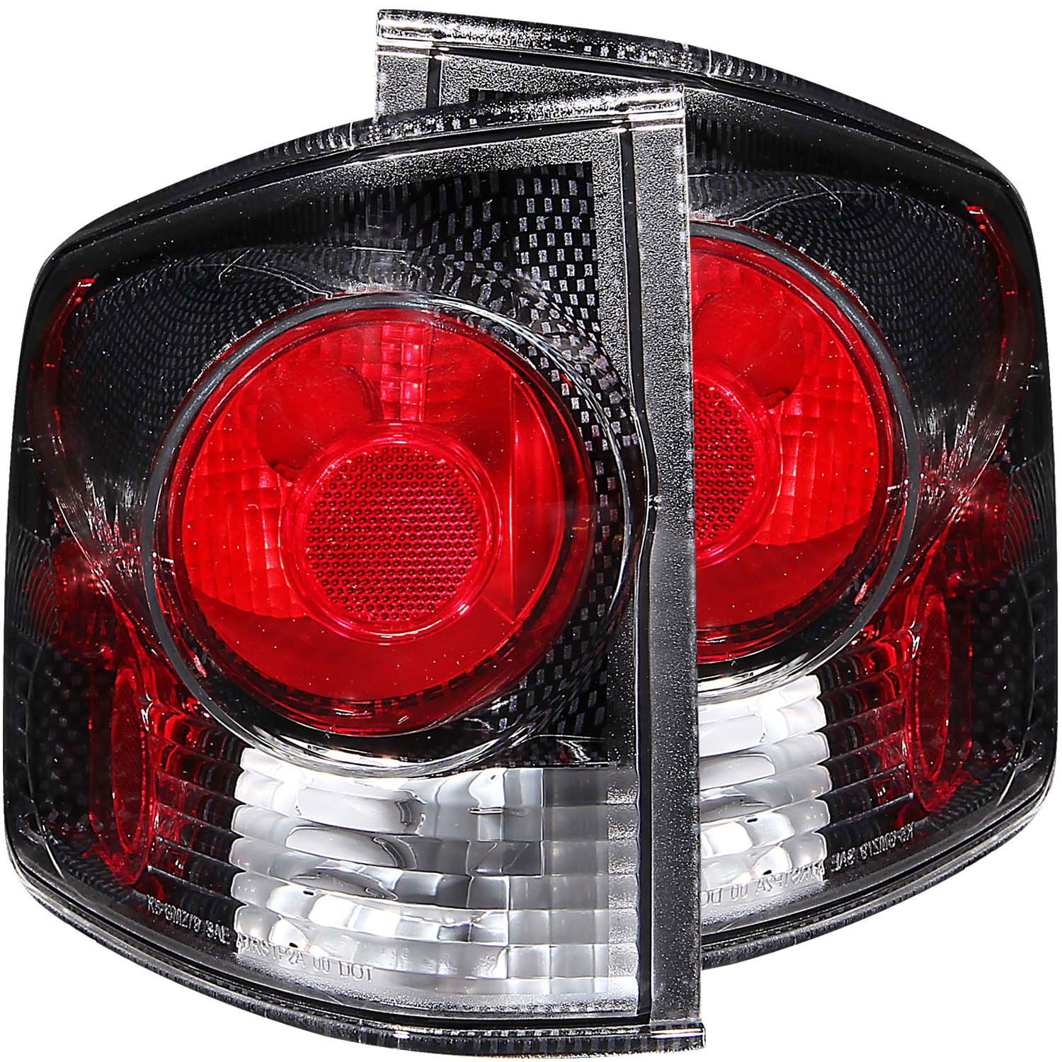 ANZO 211033 | USA Chevrolet S-10 Taillights Carbon 3d Style; 1995-2005