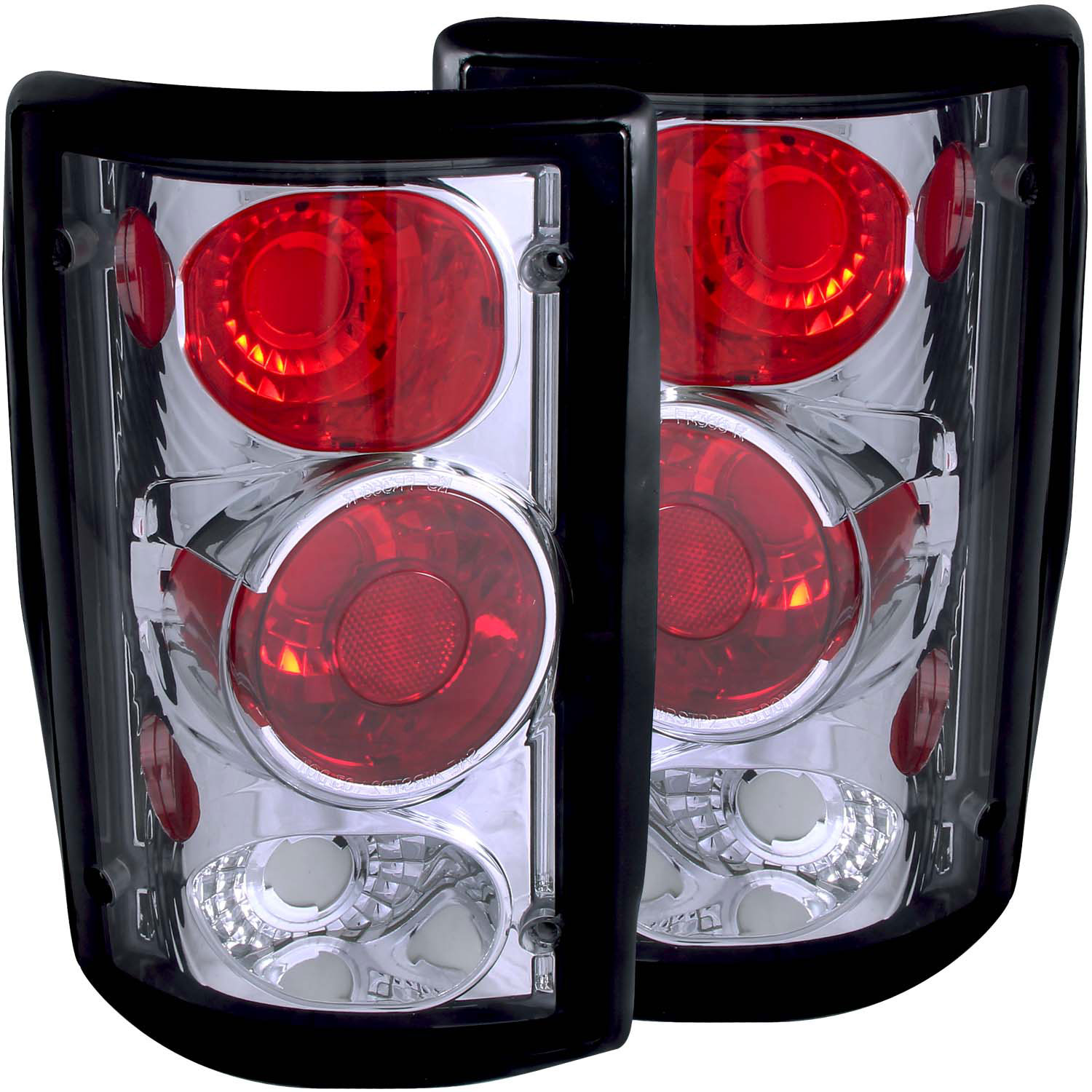 ANZO 211049 | USA Ford Excursion Taillights Chrome; 2000-2005