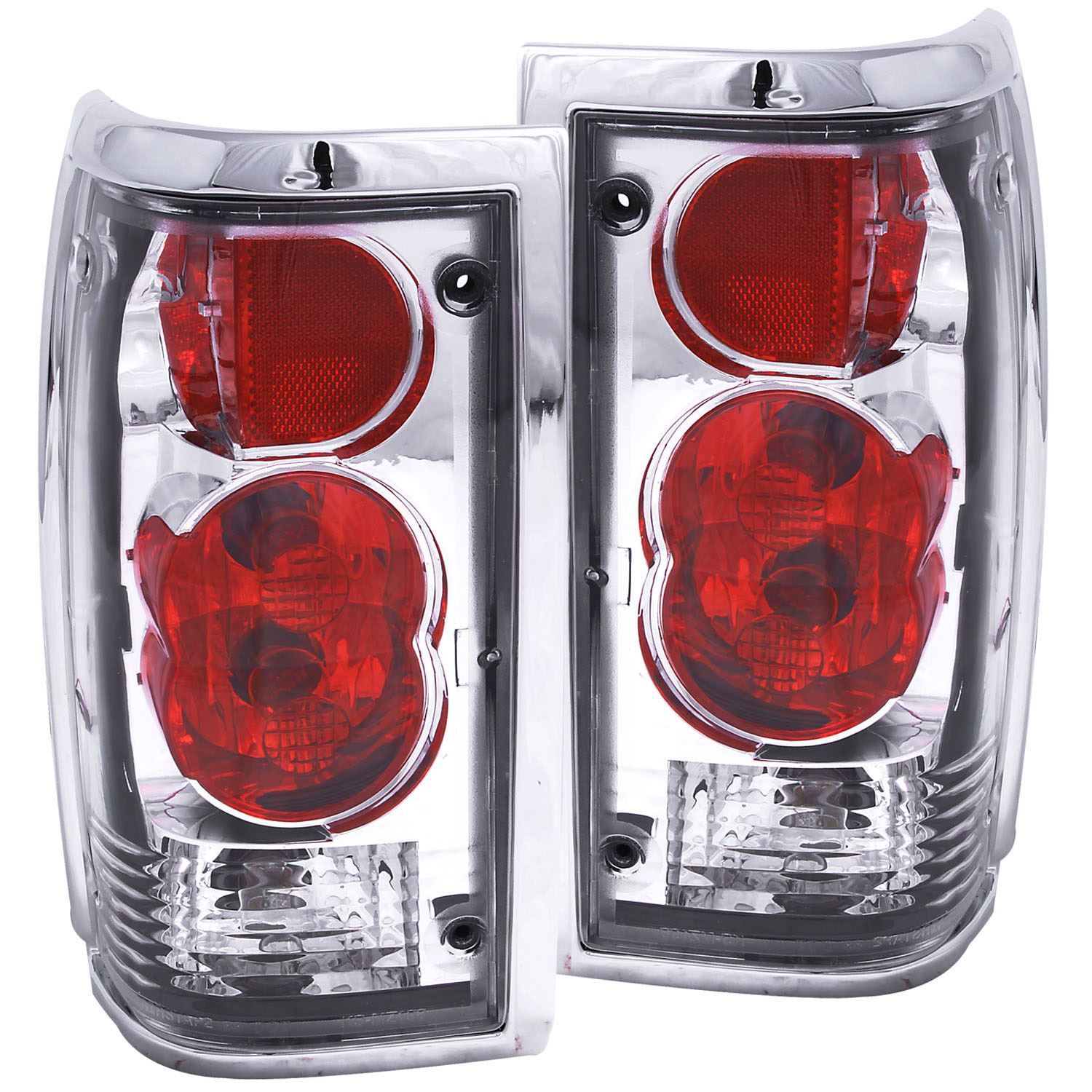 ANZO 211111 | USA Mazda B2000 Taillights Chrome; 1986-1993