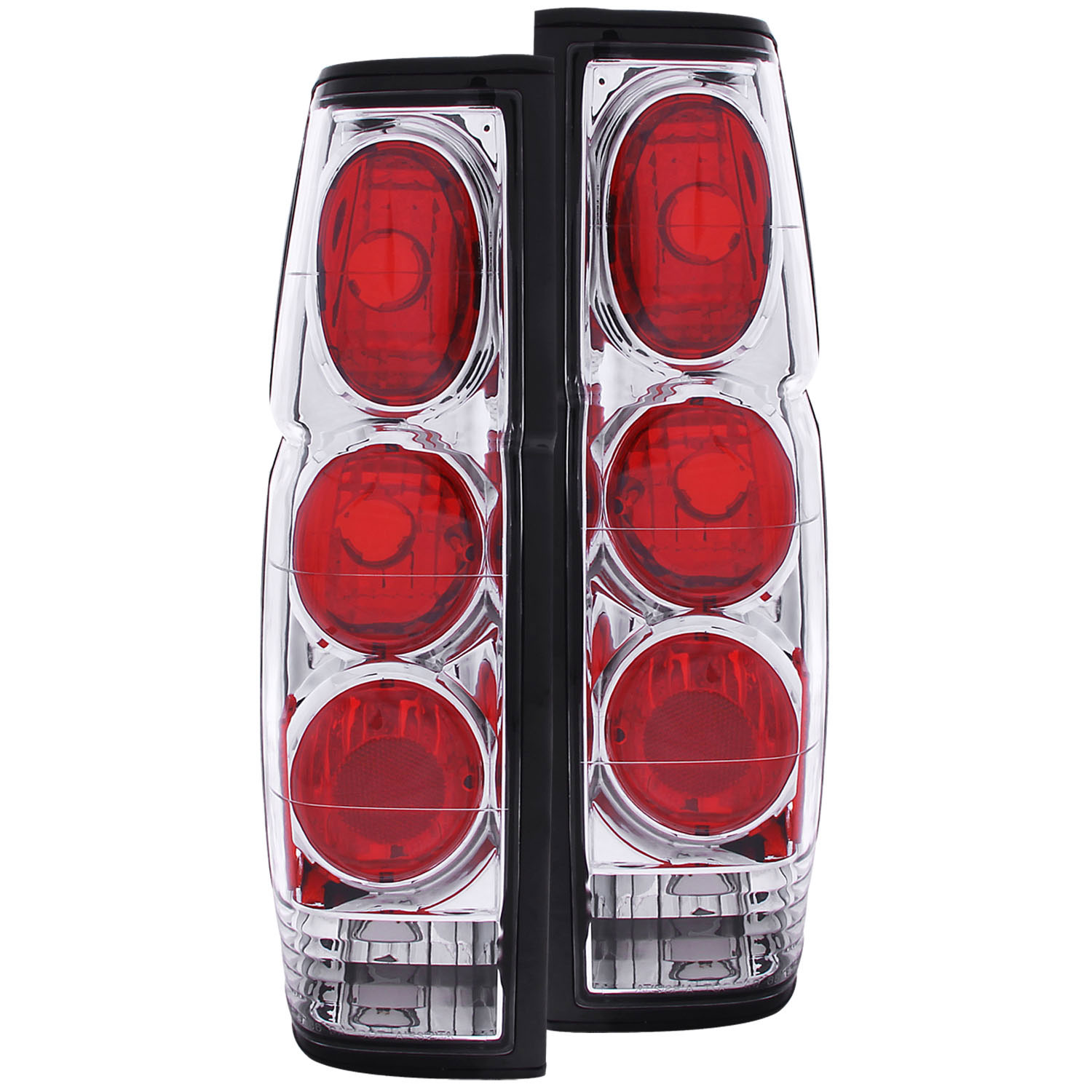 ANZO 211116 | USA Nissan Hardbody Taillights Chrome; 1986-1997