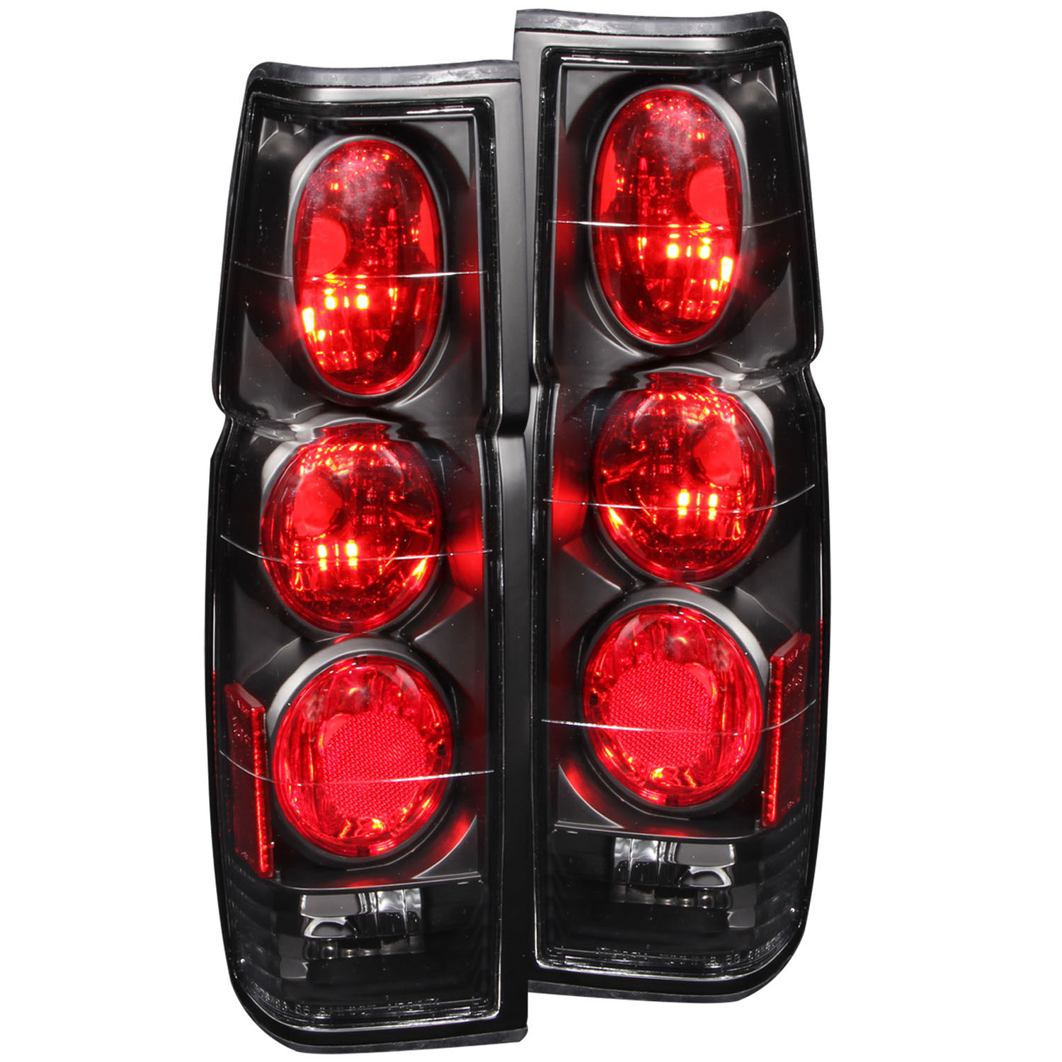 ANZO 211118 | USA Nissan Hardbody Taillights Black; 1986-1997