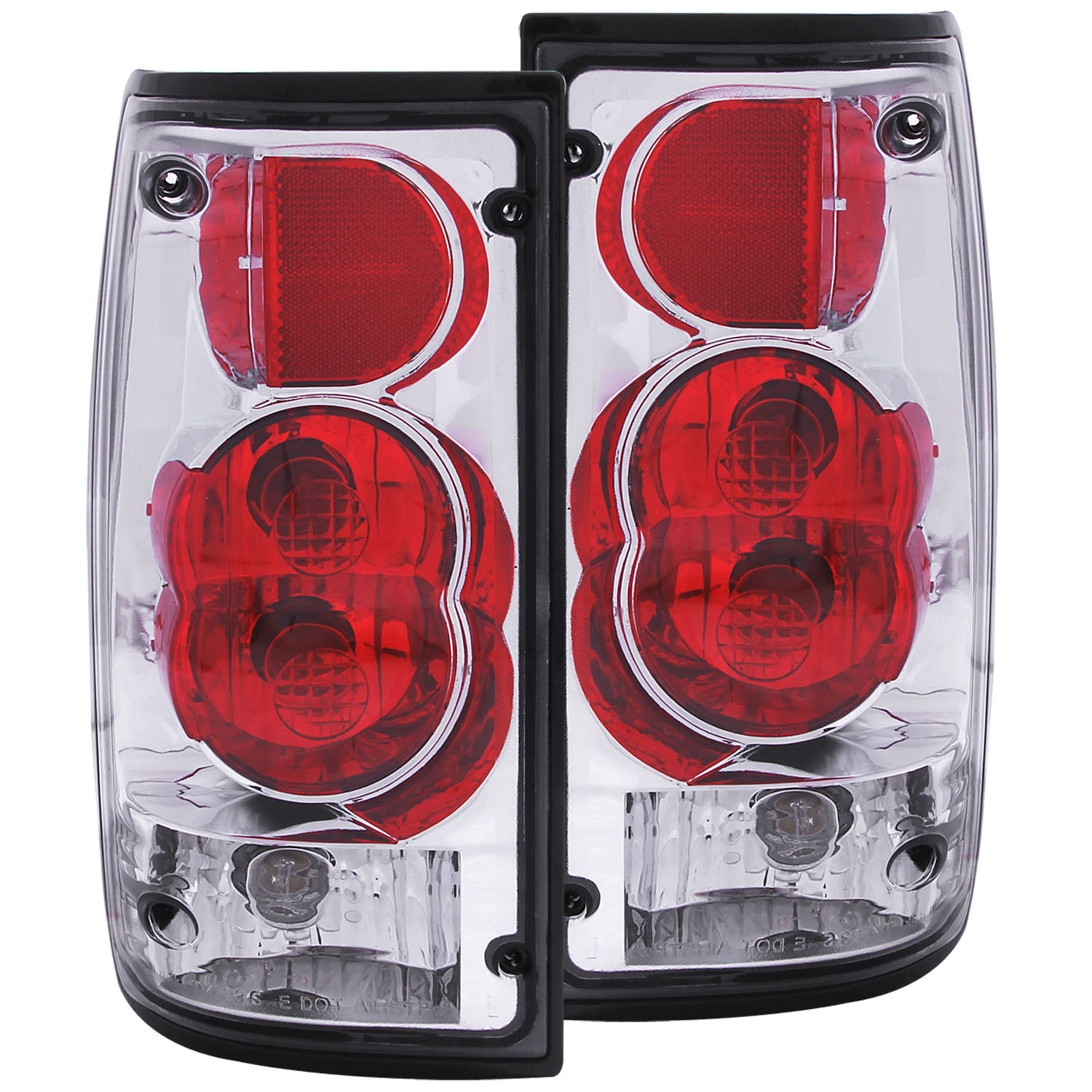 ANZO 211130 | USA Toyota Pickup Taillights Chrome; 1989-1995