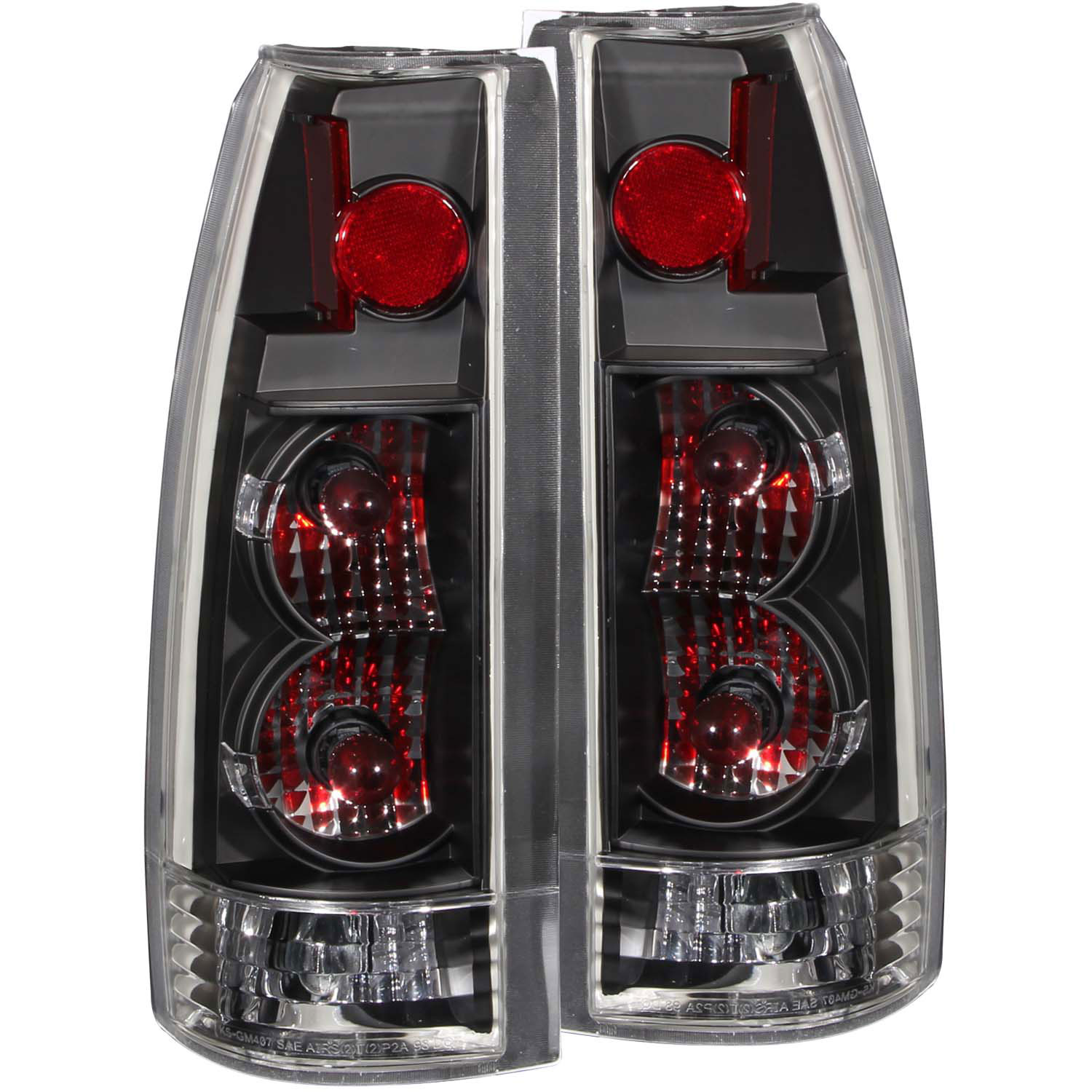 ANZO 211144 | USA Chevrolet C1500 Taillights Black - New Gen; 1988-1998