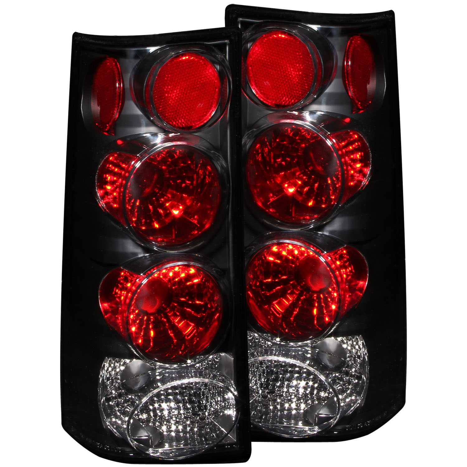 ANZO 211148 | USA GMC Savana Taillights Black; 1996-2002